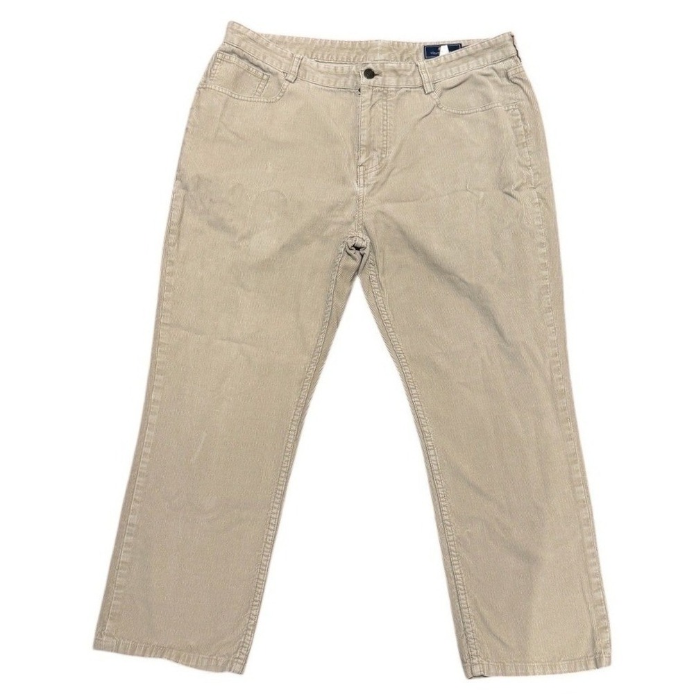 Vineyard Vines Corduroy Pants Mens 36x27* Tan Straight Prep Coastal Cotton